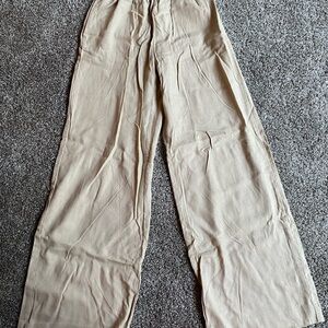 NEW w/o Tags Women’s Beige Linen Pants